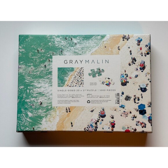 Gray Malin The Seaside 1000 Piece Jigsaw Puzzle By Galison COMPLETE - Picture 5 of 9
